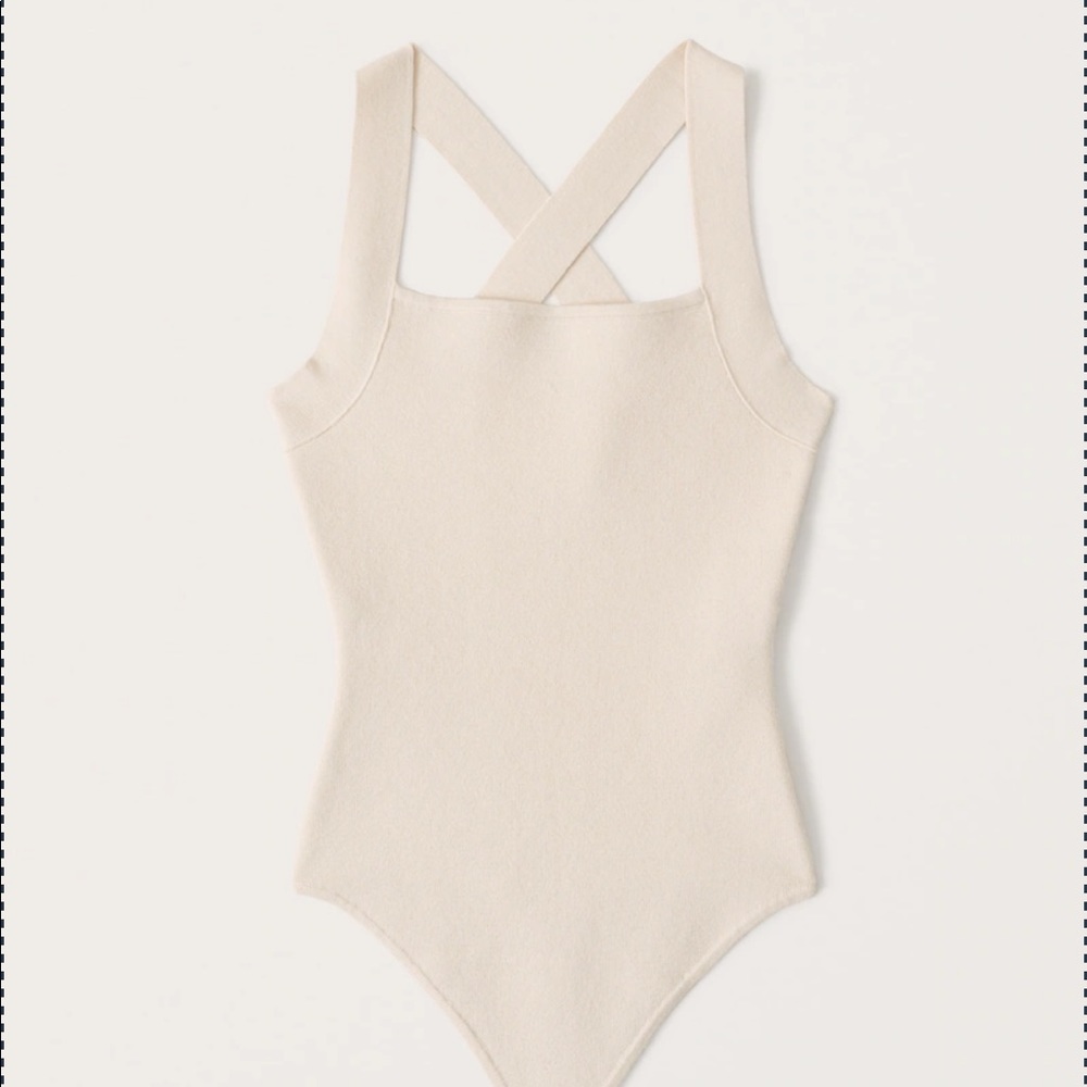 Abercrombie & Fitch Halter Crossback Bodysuit